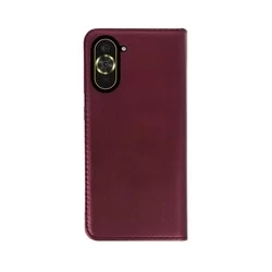 Huawei nova 10 Telefontok - Smart Magnetic burgundy szilikon keretes mágneses könyvtok-1
