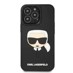 iPhone 14 Pro Max Telefontok - 3D Rubber Karl's Head - fekete hátlap tok-2