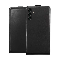 Samsung Galaxy A04s (A047) Telefontok - Lefelé nyíló Flexi Fliptok fekete-1
