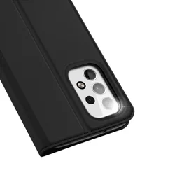 Samsung Galaxy A23 5G Telefontok - Dux Ducis fekete flipcover tok-2