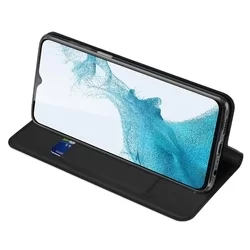Samsung Galaxy A23 5G Telefontok - Dux Ducis fekete flipcover tok-5