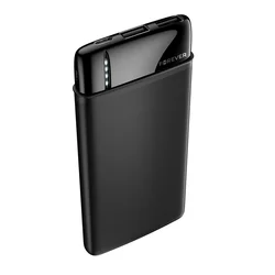Forever TB-100M Powerbank - fekete powerbank 2USB, 10000mAh, 2,1A-3