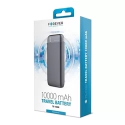 Forever TB-100M Powerbank - fekete powerbank 2USB, 10000mAh, 2,1A-5