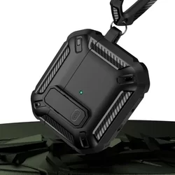 TECH-PROTECT X-CARBO AirPods Pro 1 tartó - fekete ütésálló AirPods PRO 1 tartó tok-4