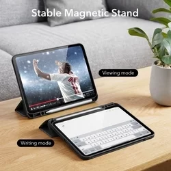 iPad 2022 10.9 (iPad 10) Tablettok - ESR REBOUND fekete smart case ceruza tartóval-7