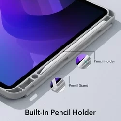 iPad 2022 10.9 (iPad 10) Tablettok - ESR REBOUND szürke smart case ceruza tartóval-1
