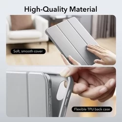 iPad 2022 10.9 (iPad 10) Tablettok - ESR REBOUND szürke smart case ceruza tartóval-2