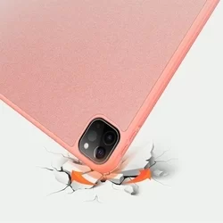 Tablettok iPad Pro 12.9 2021 (5. gen) -Dux Ducis Domo pink tablet tok ceruza tartóval-8