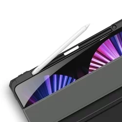 iPad Pro 12.9 2020 (4. gen) Tablettok - DUX DUCIS TOBY fekete ütésálló tok ceruza tartóval-3