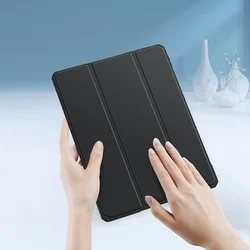 iPad Pro 12.9 2020 (4. gen) Tablettok - DUX DUCIS TOBY fekete ütésálló tok ceruza tartóval-7