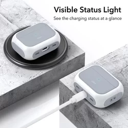 ESR ORBIT HALOLOCK MAGSAFE AirPods Pro 2 tartó - fehér/szürke tok-7