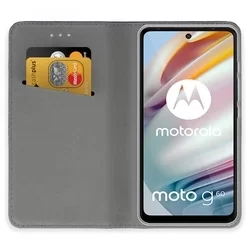 Motorola Moto G31 / G41 Telefontok - piros mágneses szilikon keretes könyvtok-3