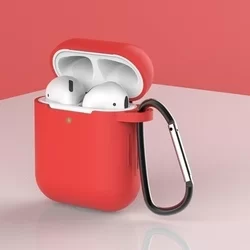 Piros szilikon Airpods 1/2 tartó-1