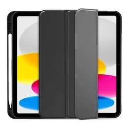 iPad 2022 10.9 (iPad 10) Tablettok - fekete smart case, ceruza tartóval-2