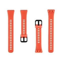 Honor Band 6 okosóra szíj - TACTICAL piros szilikon szíj-2