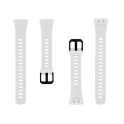 Honor Band 6 okosóra szíj - TACTICAL fehér szilikon szíj-2