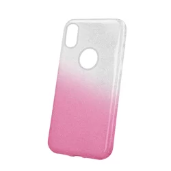 Samsung J4 2018 Telefontok - Gradient Glitter szilikon tok pink-2