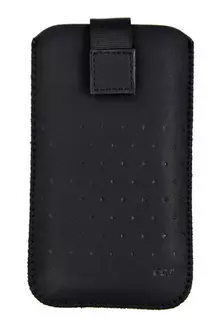 Telefontok 4,7 col fekete tépőzáras-kihúzós tok (130x65x14)