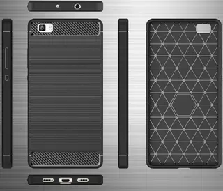 Huawei Y5 2018 Telefontok - fekete Carbon szilikon telefon tok