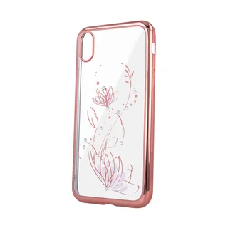 Telefontok Huawei Y5 2019 / Honor 8S - Lotus szilikon rose-gold tok
