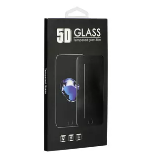 Samsung Galaxy M20 üvegfólia - 5D full glue, kemény tokbarát fólia fekete kerettel
