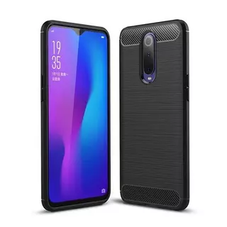 Telefontok Xiaomi Mi 9T / Mi 9T Pro / Redmi K20 / Redmi K20 Pro - Carbon Fiber fekete szilikon tok
