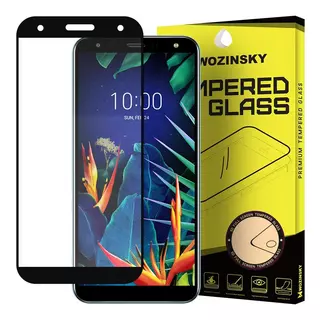 Üvegfólia LG K40 - Super kemény tokbarát fólia fekete kerettel