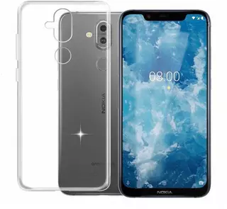Nokia 8.1 Telefontok - átlátszó szilikon tok