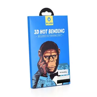 Üvegfólia Samsung Galaxy Note 10+ (NOTE 10 Plus) - fekete 3D Mr. Monkey GLASS üvegfólia (az íves részre is ráhajlik)