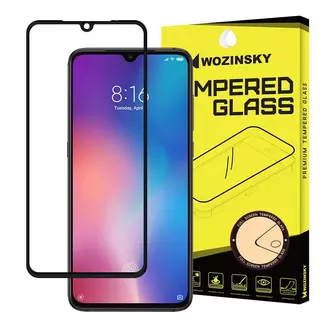 Xiaomi Mi A3 Üvegfólia - Full glue, super kemény tokbarát fólia fekete kerettel