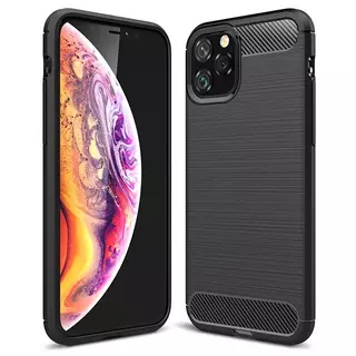 iPhone 11 Telefontok - Forcell CARBON fekete szilikon tok