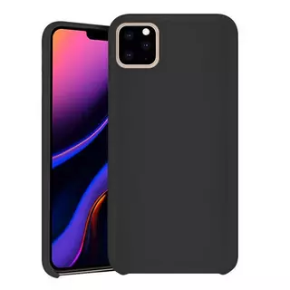 iPhone 11 Telefontok - fekete szilikon tok