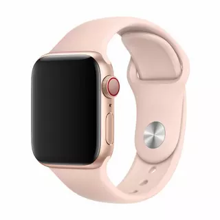 Okosóra szilikon szíj - Apple Watch Series 1/2/3/4 (42mm-44mm) - DEVIA pink szilikon szíj