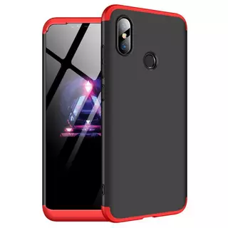 Telefontok Xiaomi Mi 8 - hátlap GKK Protection 3in1 - fekete-piros