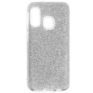 Samsung Galaxy A10s Telefontok - ezüst shiny szilikon tok