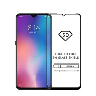 Üvegfólia Xiaomi Mi 9 - Super kemény tokbarát fólia fekete kerettel