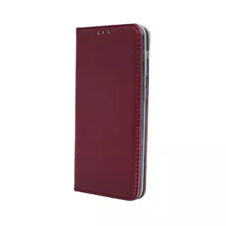 LG K30 (2019) Telefontok - Smart Magnetic burgundy szilikon keretes mágneses könyvtok