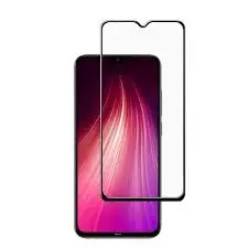 Üvegfólia Xiaomi Redmi Note 8 / Note 8 2021 - Super kemény tokbarát fólia fekete kerettel