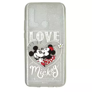 Telefontok Huawei P20 Lite 2019 - Disney Mickey&Minnie átlátszó szilikon tok