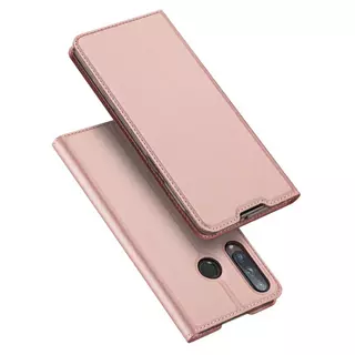 Telefontok Huawei P40 Lite E - Dux Ducis rosegold flipcover tok