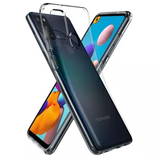 Telefontok Samsung Galaxy A21S - SPIGEN LIQUID CRYSTAL CRYSTAL CLEAR TOK
