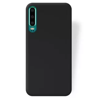 Huawei P30 Telefontok - fekete szilikon tok