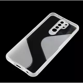 Telefontok Xiaomi Redmi 9 - átlátszó S mintás szilikon tok