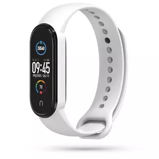 Xiaomi Mi Band 5/6 okosóra szíj - fehér szilikon