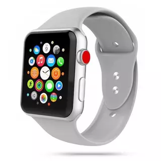 Okosóra szilikon szíj - Apple Watch Series 4/5/6/7/8/9/Ultra/SE (42/44/45/49mm) - TECH-PROTECT SOFTBAND Szürke szilikon szíj