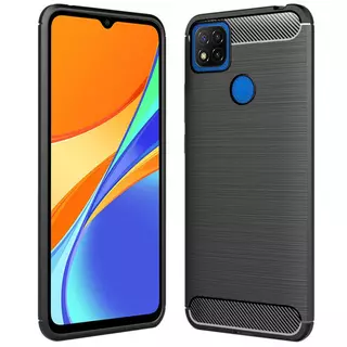 Xiaomi Redmi 9C Telefontok - Forcell CARBON fekete szilikon tok