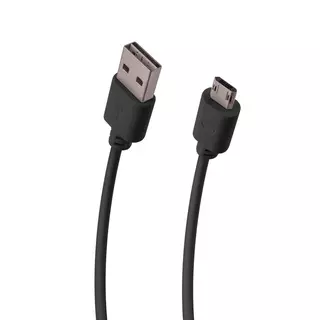 Adatkábel: Fekete Micro USB / USB adatkábel 1m