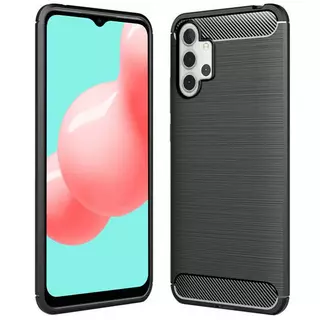 Samsung Galaxy A32 5G Telefontok - Forcell CARBON fekete szilikon tok
