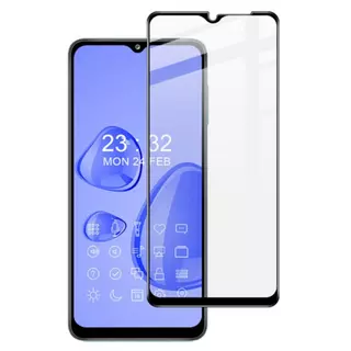 Üvegfólia Samsung Galaxy A32 5G - 5D Mr. Monkey GLASS fekete keretes üvegfólia