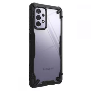 Samsung Galaxy A72 / A72 5G Telefontok - Ringke Fusion X Design fekete ütésálló tok